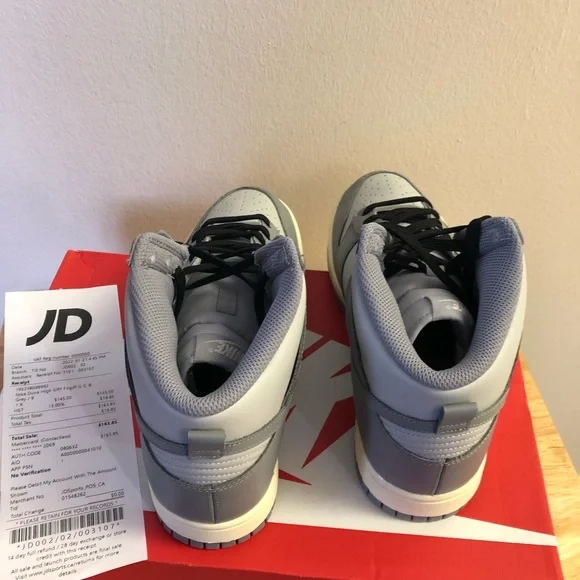 Nike dunk highgrey fog / womens 9/ mens 7.5 - Picture 4 of 6